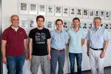 from the left: Dr. Hannig, A. Özkan, Prof. Hack, O. Reiche, Prof. Teich