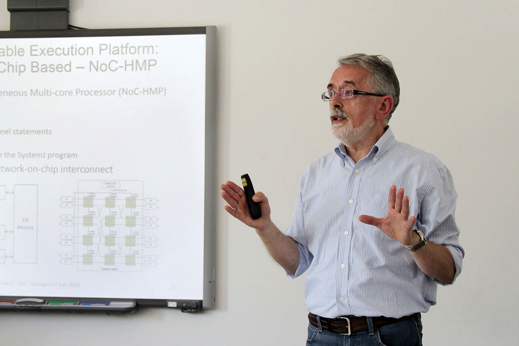 Prof. Salcic giving a talk