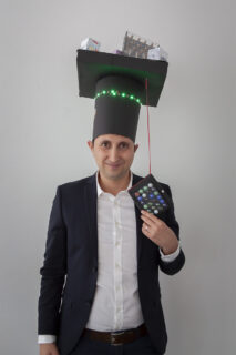 man with his doctoral hat